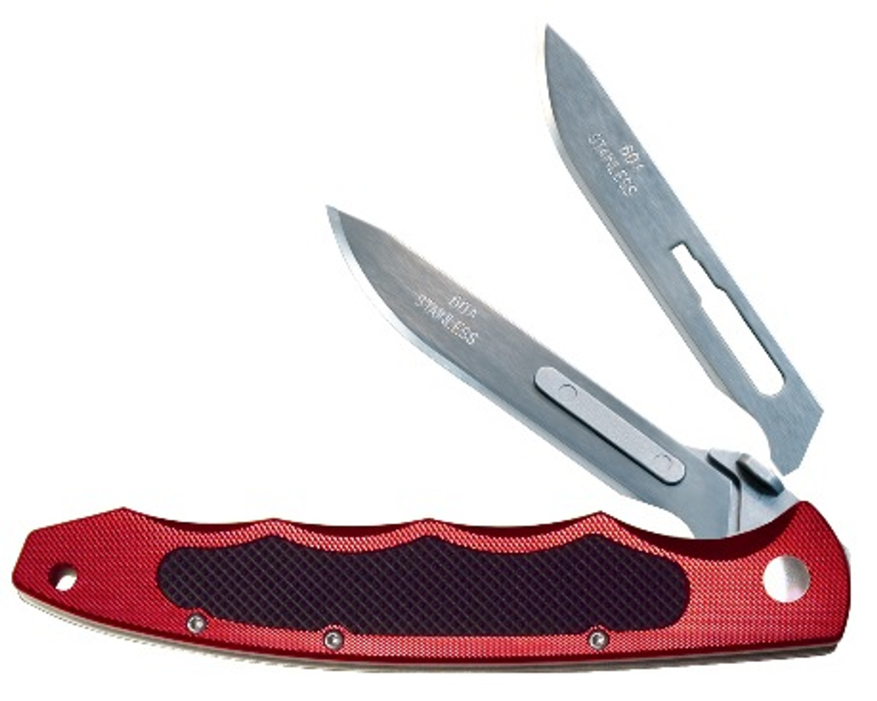 Havalon Piranta Torch Brick Red Folding Blade Skinning Knife with Removable  Scalpel Blade XT60ATBR D 