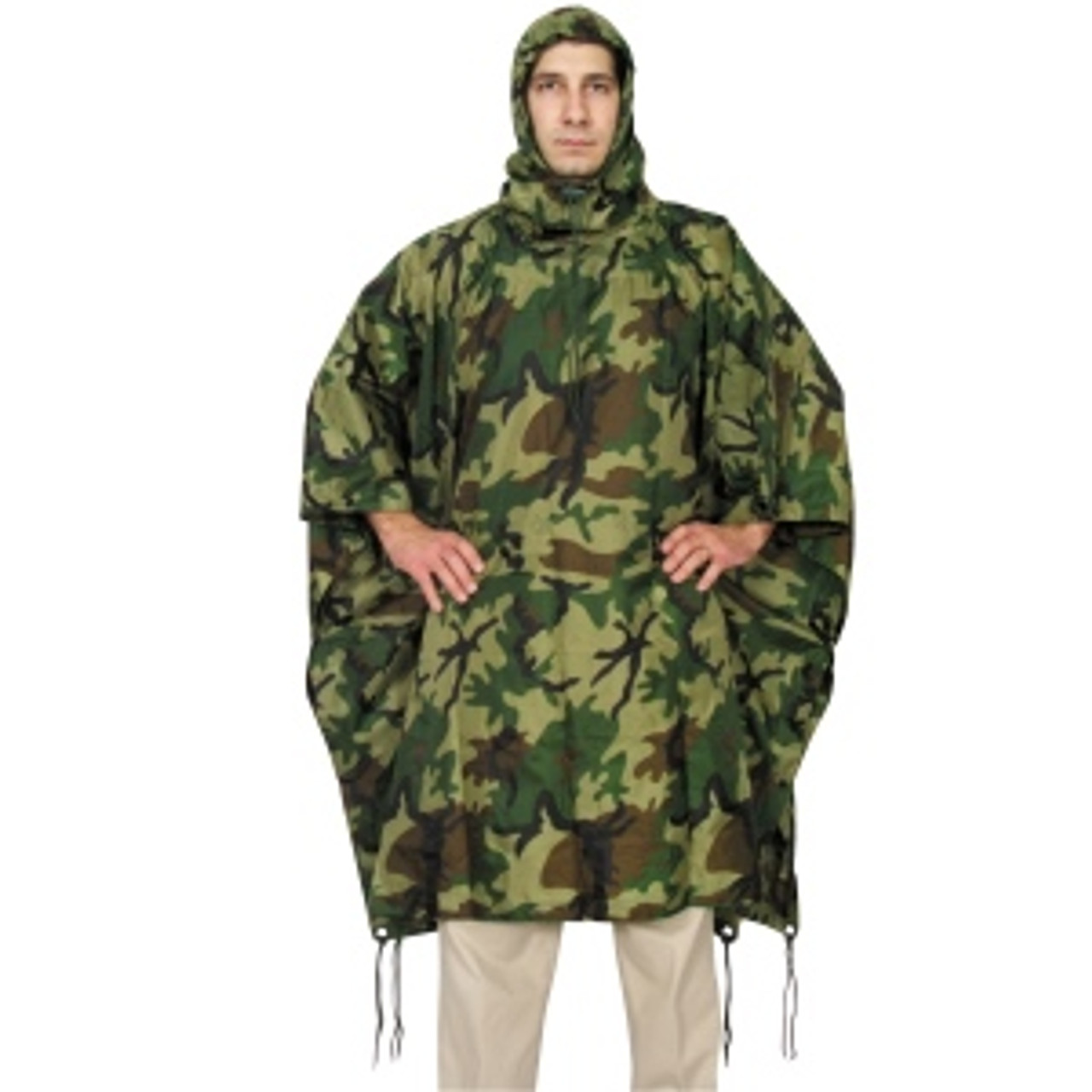 poncho outdoors