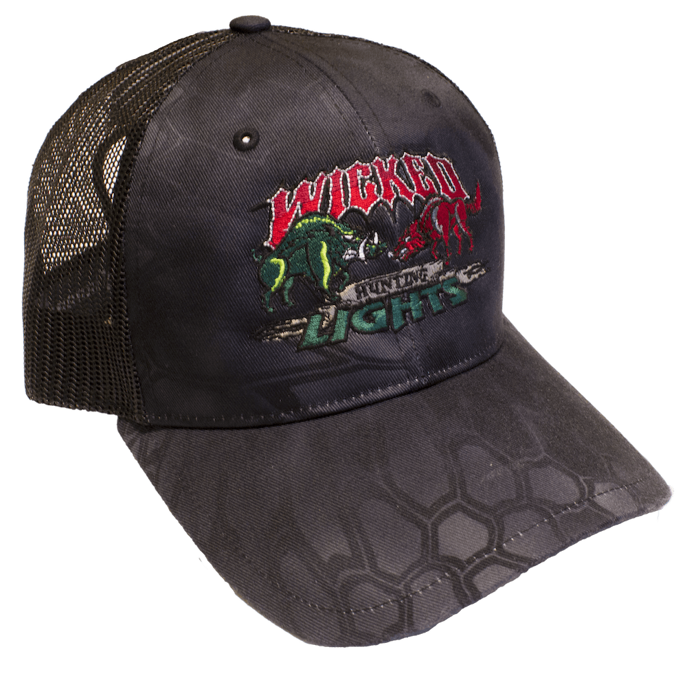Wicked Lights Logo Pro-Staff Hat in Kryptek Typhon Camo 1