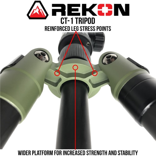 REKON Outdoor Gear™ CT1 Carbon Fiber Ambush™ Tripod with BH1 Ball