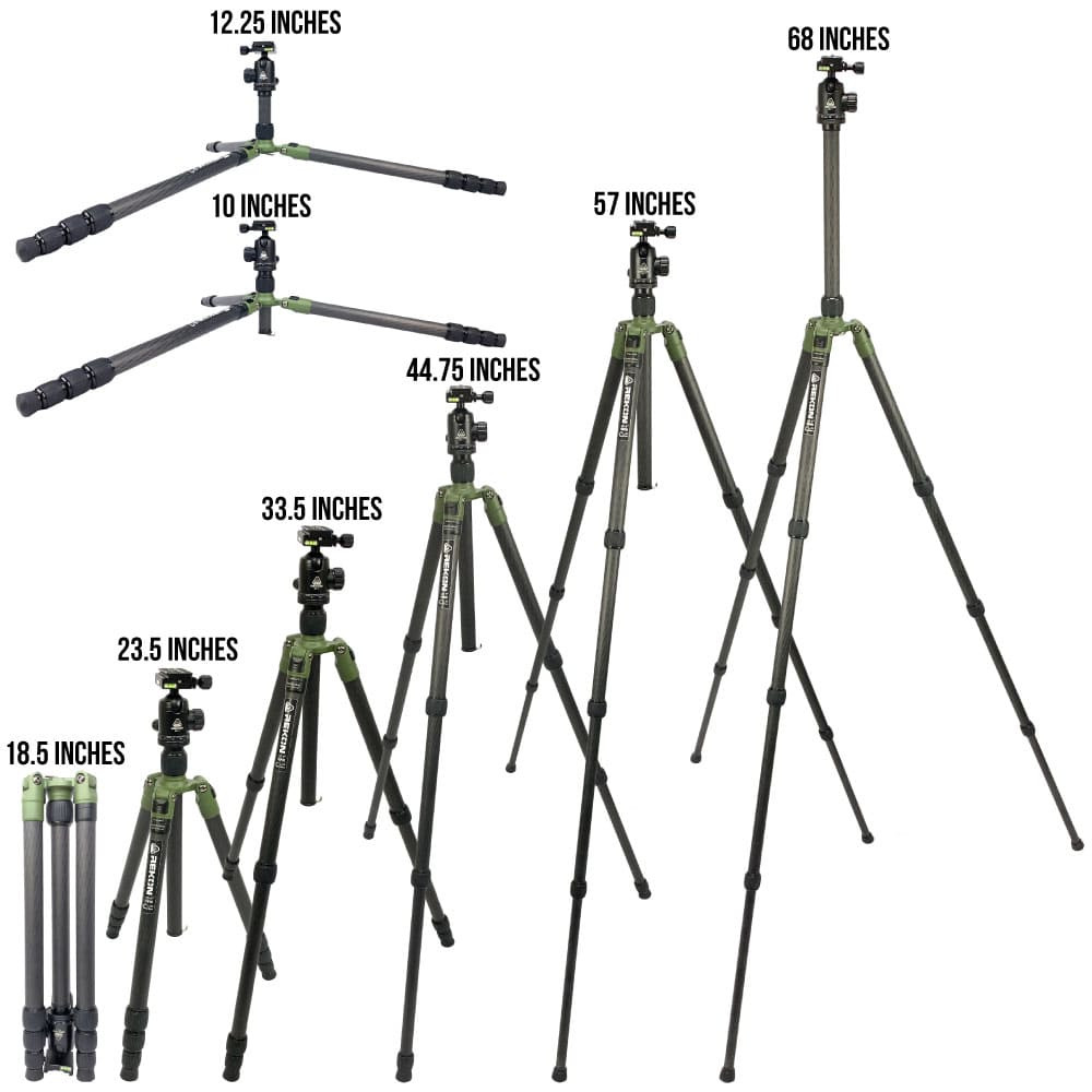 REKON Outdoor Gear™ CT1 Carbon Fiber Ambush™ Tripod with BH1 Ball