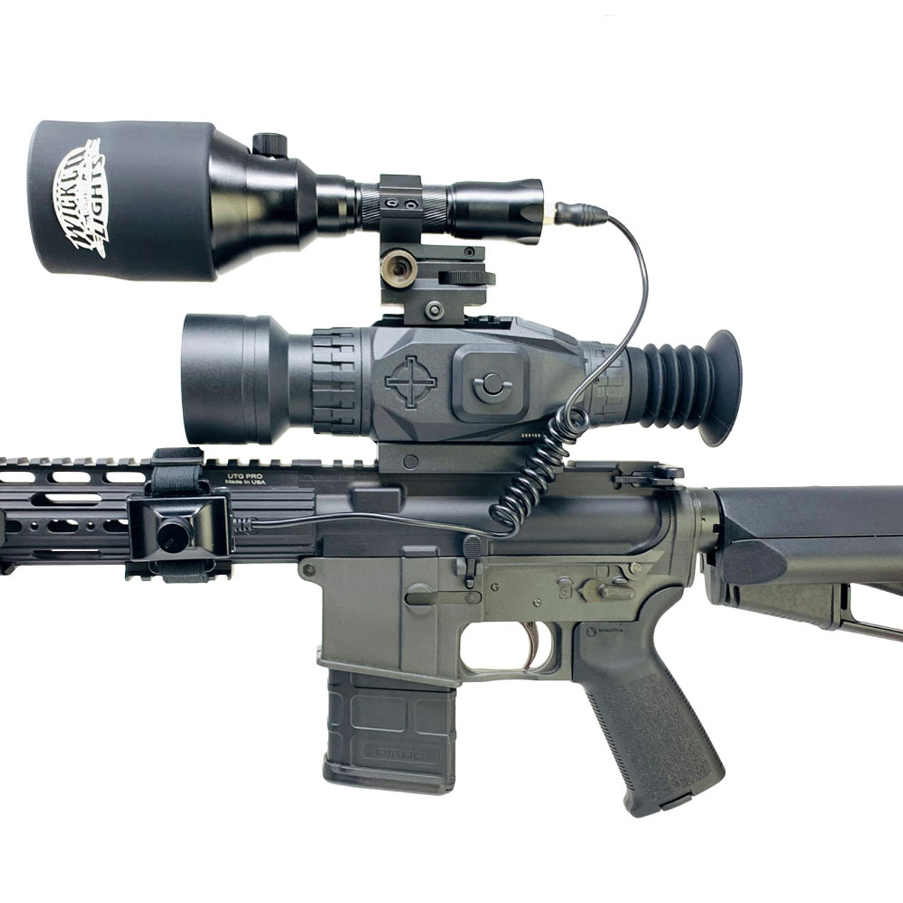 SightMark Wraith HD 432x50 Digital Riflescope and Wicked Lights A75iC