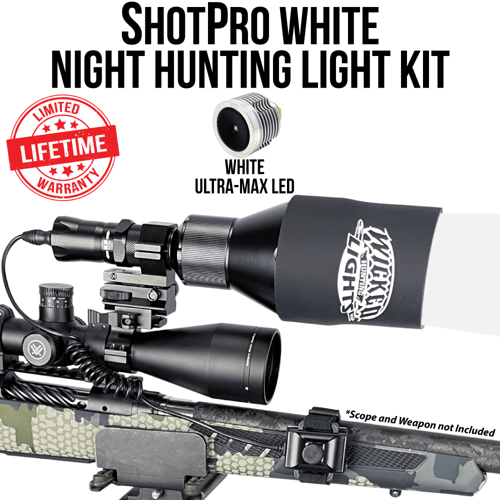Wicked Lights® ShotPro™ Extreme Range WHITE ULTRAMAX LED Night Hunting