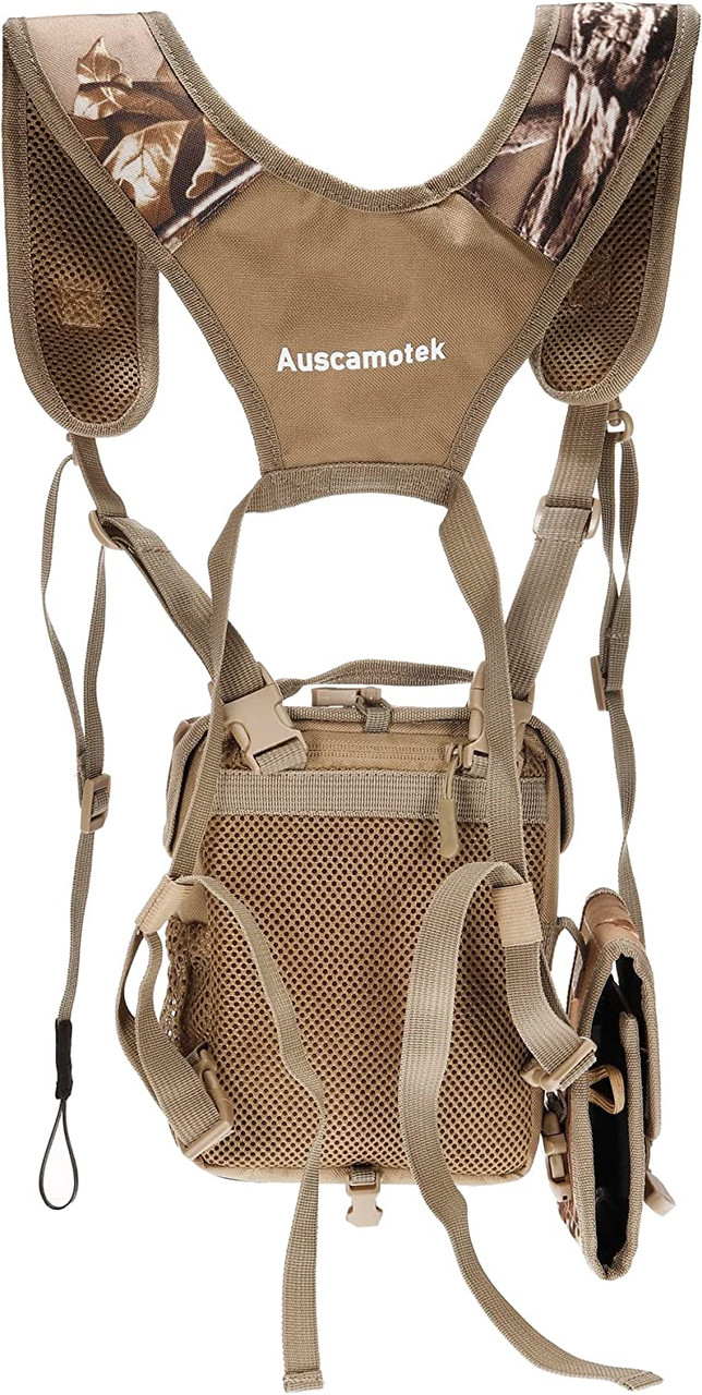 Auscamotek Binocular Harness with Rangefinder Pouch