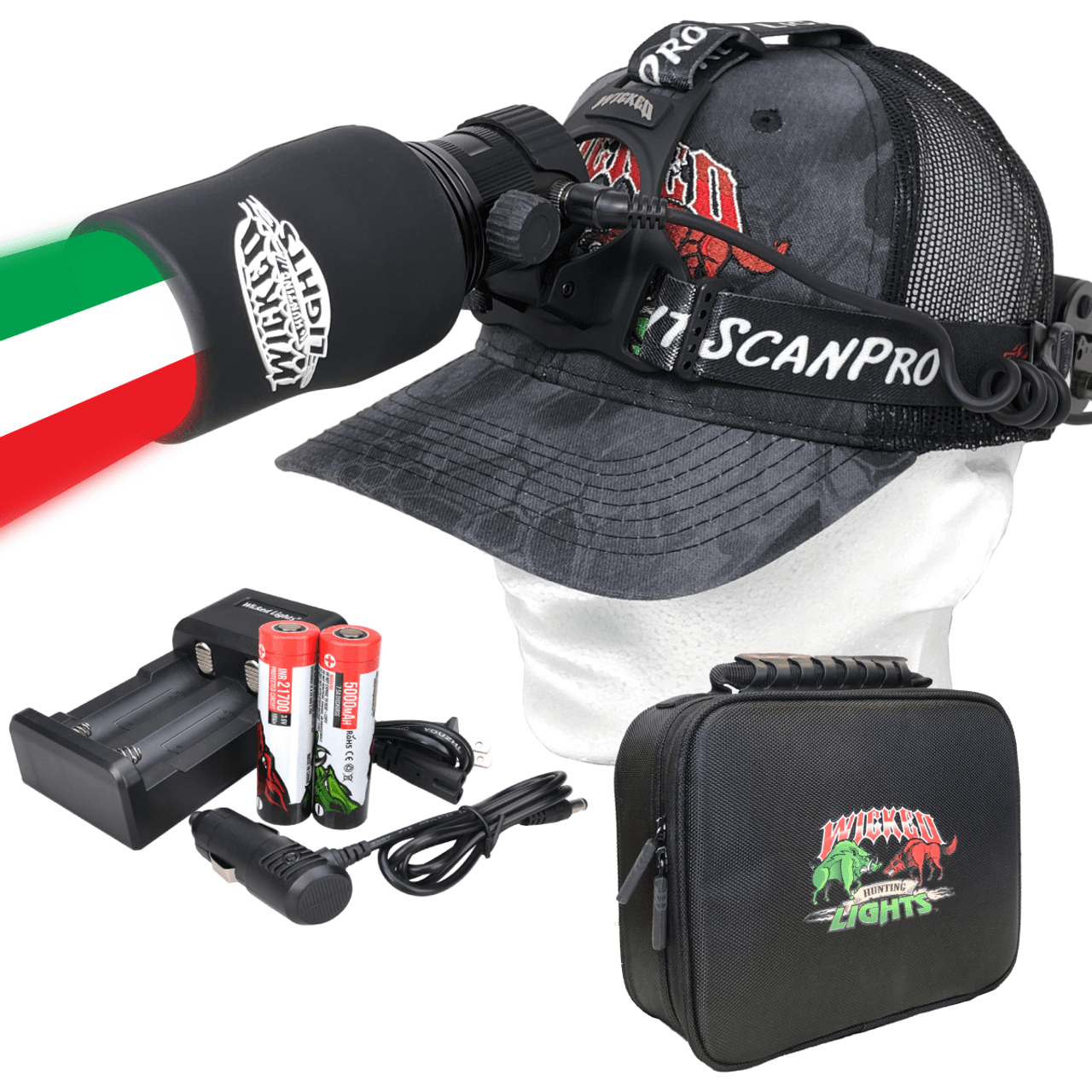 Wicked Lights® ScanPro® iC GEN4 3-N-1 Night Hunting Headlamp Wicked Lights® ScanPro® iC GEN4 3-N-1 Night Hunting Headlamp