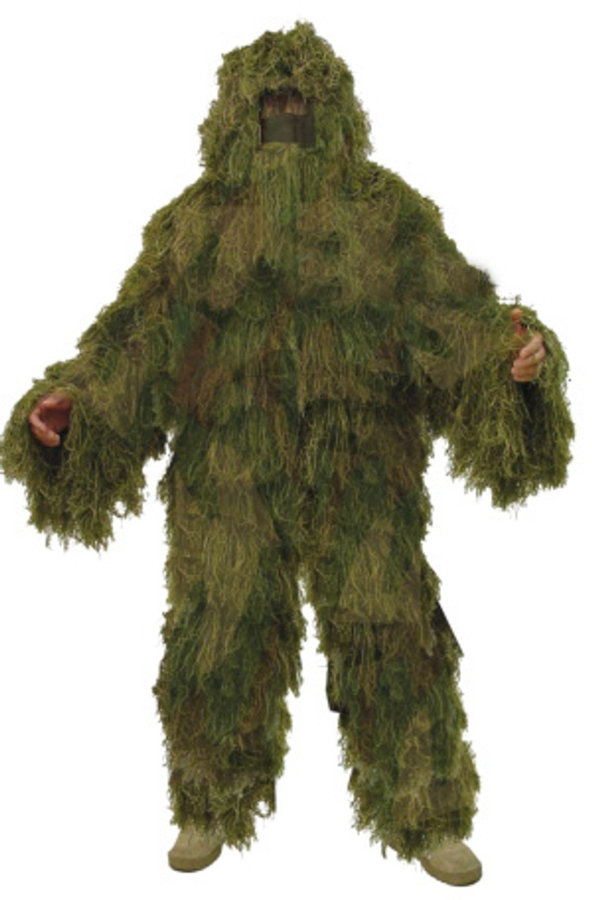 Desert Tactical Camouflage Ghillie Suit Sniper Clothes Jacket Pants Weapon  Cover