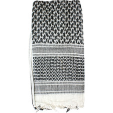 Tactical Woven Shemagh Scarf White / Black 70-01 Tactical Woven Shemagh Scarf White / Black 70-01