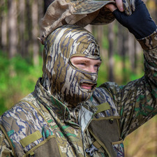 Primos Mossy Oak Bottomland Stretch Fit Full Face Mask PS6666  Primos Mossy Oak Bottomland Stretch Fit Full Face Mask PS6666