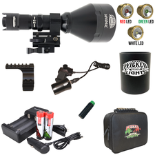 Wicked Lights® W404iC DELUXE with Red, Green, and White LED Night Hunting Kit for Coyote, Hog, Predator Wicked Lights® W404iC DELUXE with Red, Green, and White LED Night Hunting Kit for Coyote, Hog, Predator
