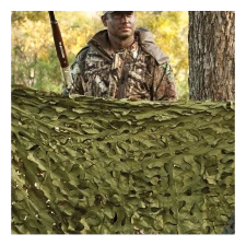 Red Rock Outdoors Camo Net Hunting Series WOODLAND CAMO GREEN Leaf Cut with Carry Pouch 810G