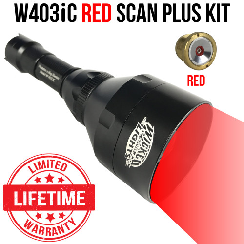 Wicked Lights W403iC RED Scan Plus Night Hunting Light Kit
