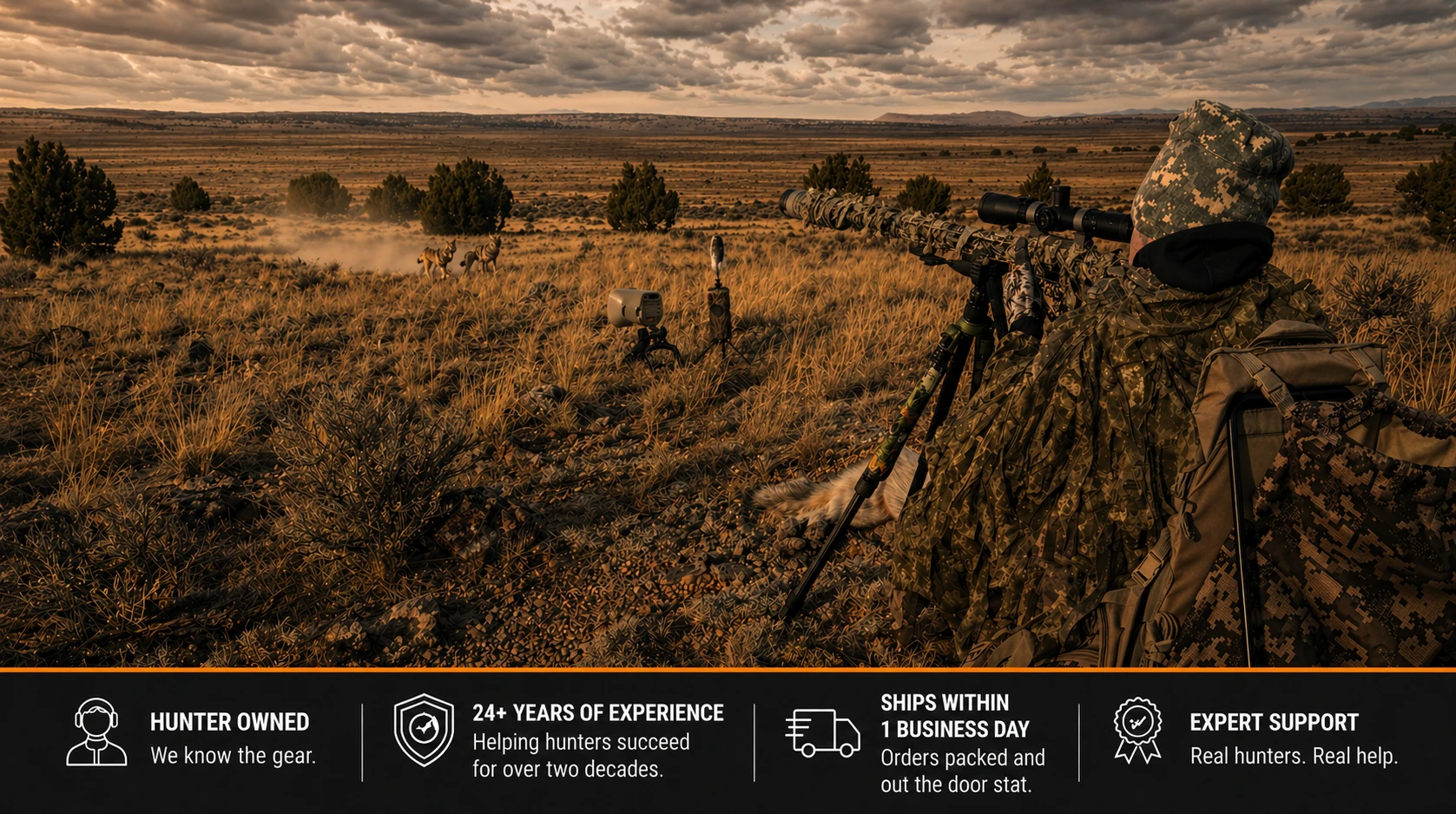 Shop predator hunting gear with the help of experts.