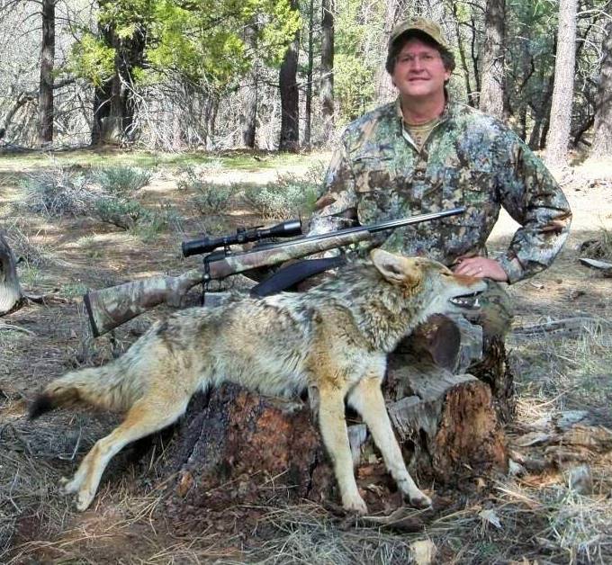 Our founder, AP Jones with Arizona coyote