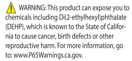 CA Prop 65 DEHP Warning