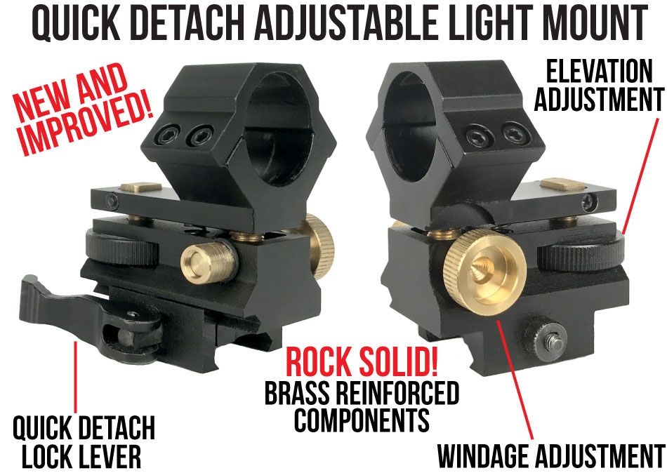 Wicked Lights Quick Detach Adjustable Light Mount Features 