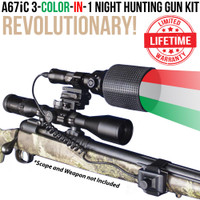 Wicked Lights A67iC 3-Color-In-1 Night Hunting Light Gun Kit thumbnail