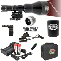 Wicked Lights® Shot-Pro™ Extreme Range 850NM Infrared (IR)ULTRA-MAX LED Night Hunting Light Kit