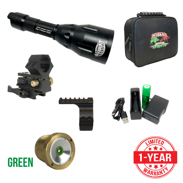 Wicked Lights® A55iC GREEN Night Hunting Ambush Light® Kit