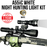 Wicked Lights A55iC white Night Hunting Light Kit for Coyote, Hog, Fox, Bobcat, Varmint thumbnail