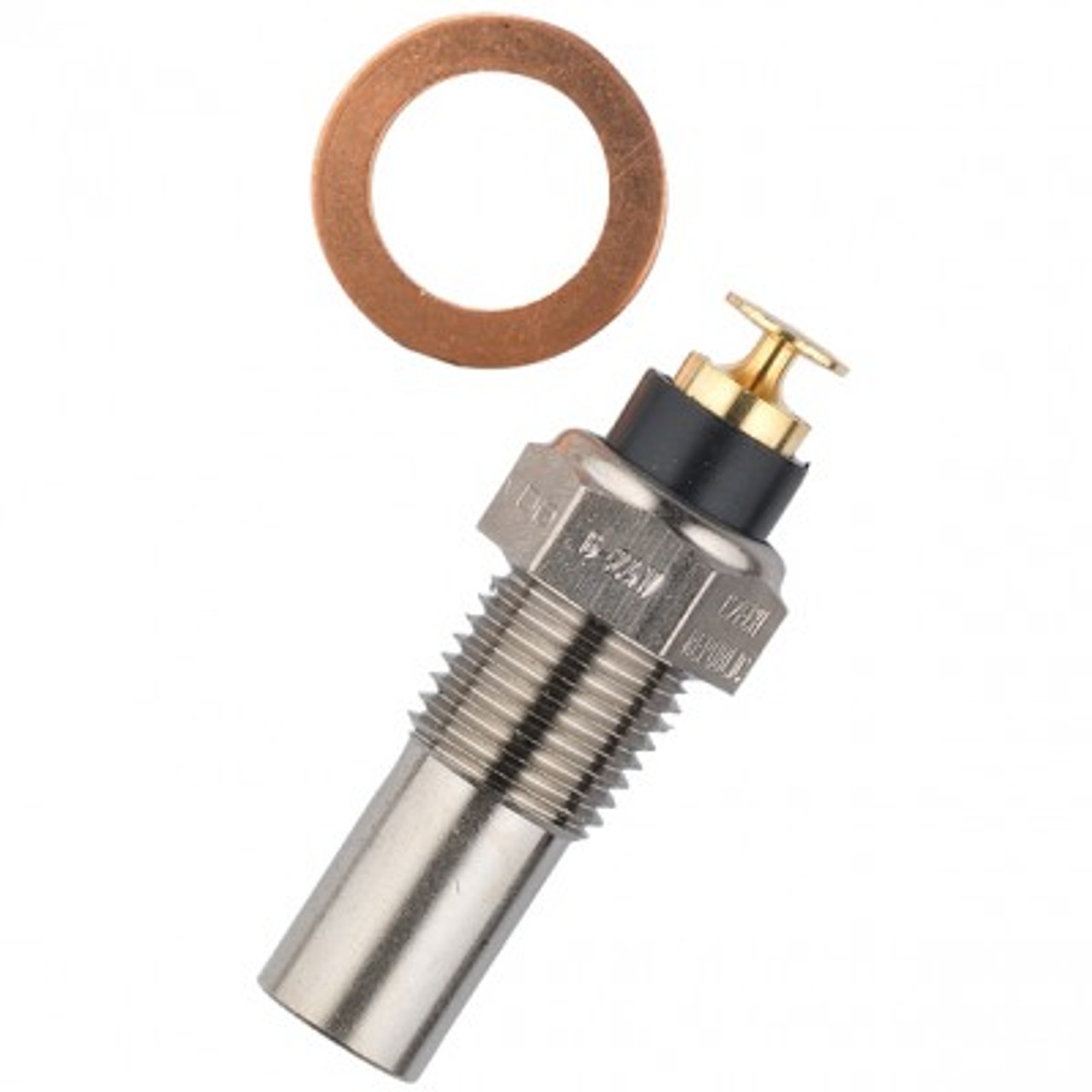 VDO Temperature Sender 300 Degrees F/ 150 C, Part Number #323-423, 10x1.0 Metric Thread. 

Single Station (for one gauge), Standard Ground. For use with VDO or other Mfgs. 10-180 Ohm Range Gauges. 

List Price: $31.00

INSTALL NOTE: Sender Threads are Self-Sealing. Use of Sealing Compounds Will Affect Sender Output.
          Can't Find What You are looking for... Contact our Technical Support Staff!