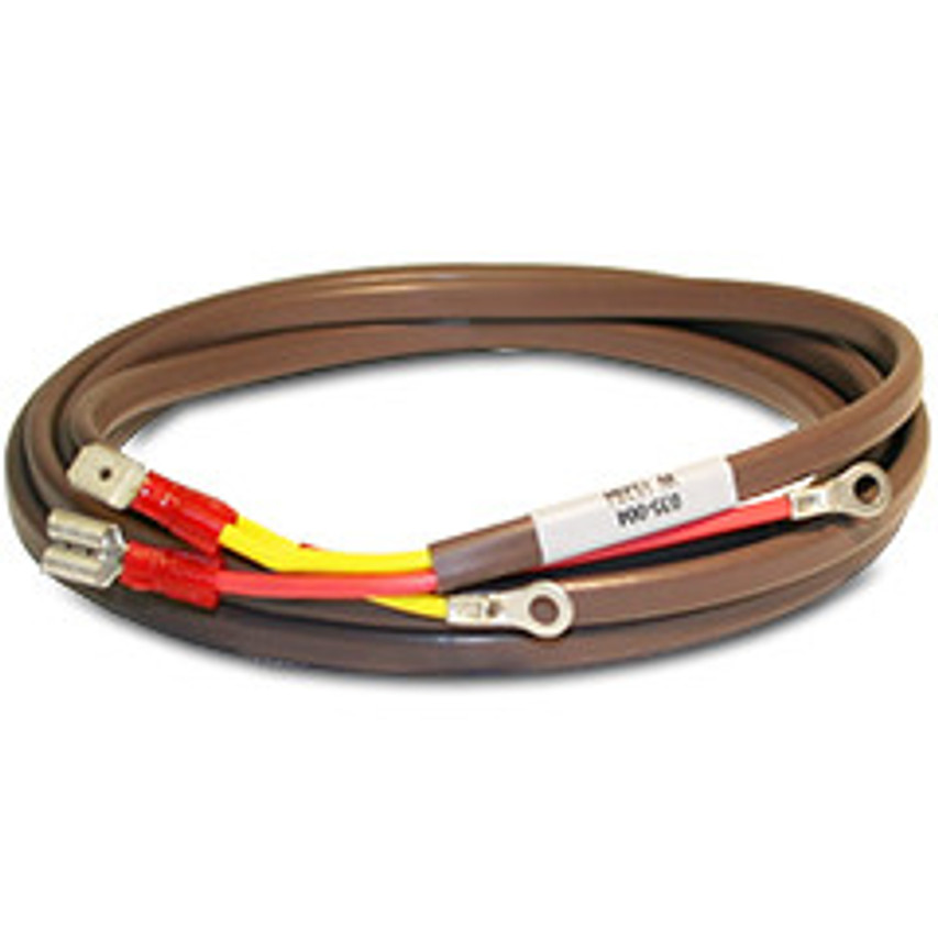 Hewitt Industries Extension Wire, Part #035-013-10, K-Type 10 ft. for 010-21X Series Pyro, 250° Sweep.

Required to provide connection between Thermocouple and your Pyrometer. Hewitt offers this seven (7) foot long, "K-Type" Extension Wire Set.  Two Color-coded #18 gauge wires, a red wire (-) and a yellow wire (+). At one end both wires are High-Temp #6 round terminal lugs. Opposite end, Has spades to match 010-21X Series Instruments.

We have several lengths available, Can also supply a special length, matched to your requirement, Please contact us for quote.

We have several lengths available, Can also supply a special length, matched to your requirement, Please contact us for quote.