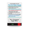 Hot Water Temperature Gauge Card Hot Water Temperature Gauge Card