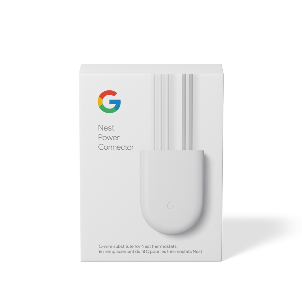 Nest Power Connector Package Inclusion Guide: Nest Power Connector, Connectors, Wire Labels, Stick Pad, Installation Guide.