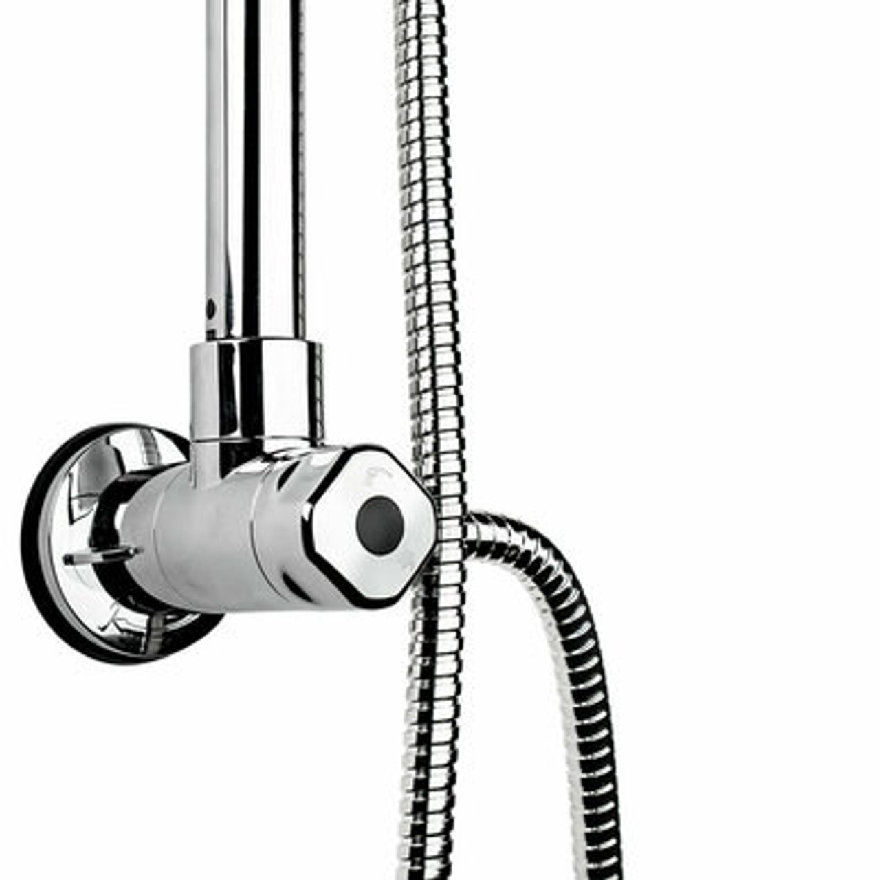 Shower rail kit bracket close up