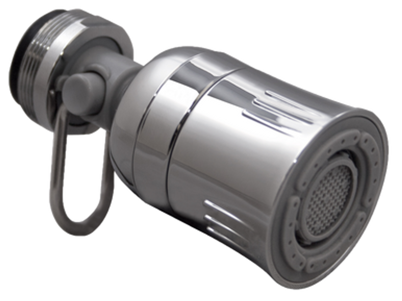 Chrome Twist Dual Spray Kitchen Swivel Faucet Aerator