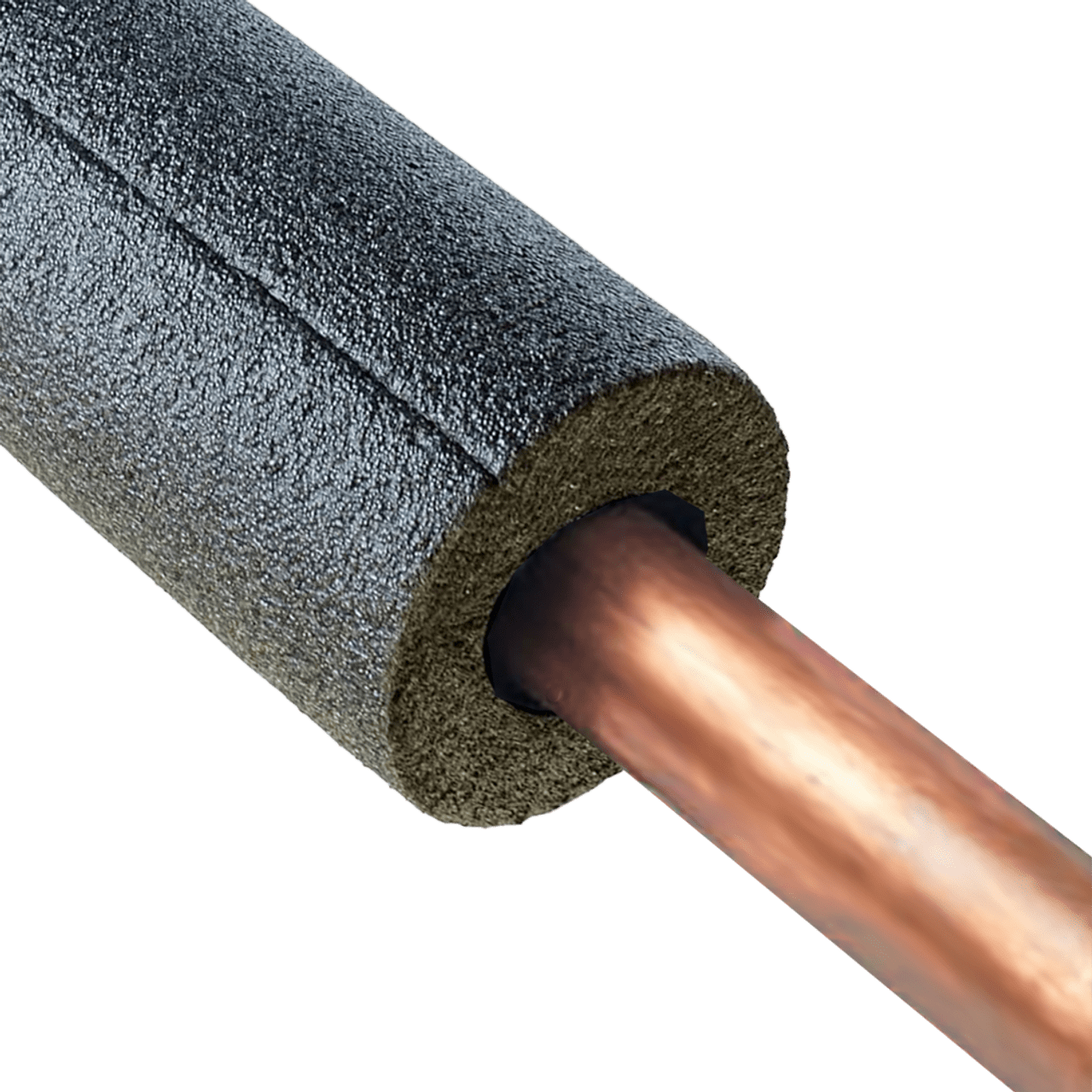 Pipe Insulation, 3/4" Wall for 1/2" Copper Pipe, 3 foot piece