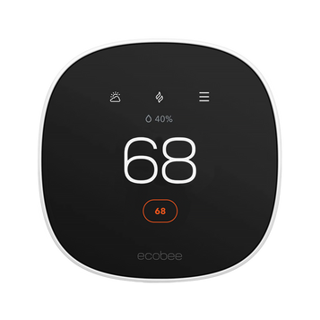 ecobee Smart Thermostat Essential set to 68 - front view
