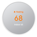 Nest Thermostat set to 68 degrees heating