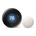 Nest Learning Thermostat Polished Obsidian with the nest sensor