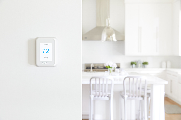 thermostat on wall