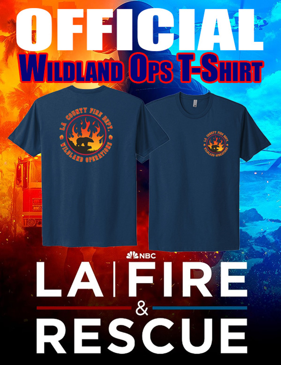 LA Fire & Rescue Station 8 Official T-Shirt