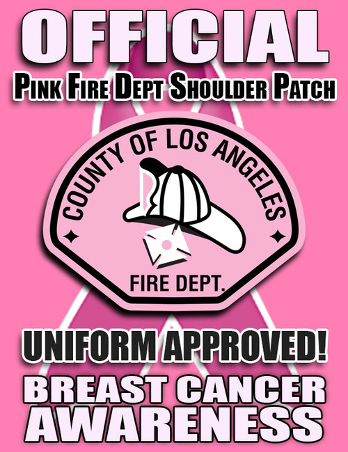 LACoFD 2023 Pink Breast Cancer Patch - Lifeguard