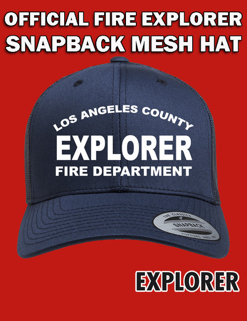 Fire Explorer Snapback Mesh Hat