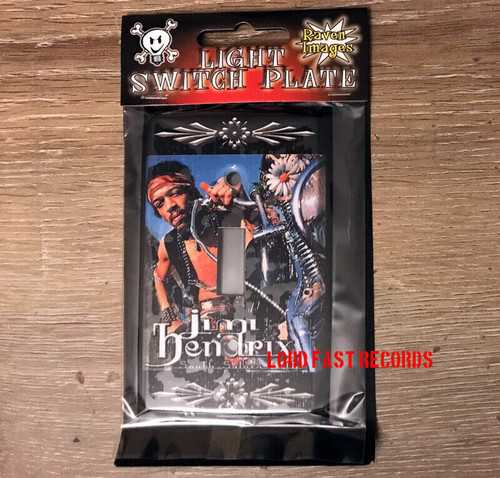 JIMI HENDRIX ON CHOPPER MOTORCYCLE LIGHT SWITCH PLATE COVER