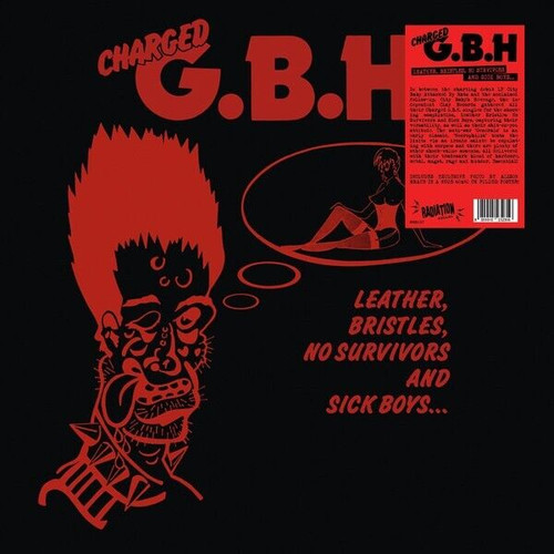 CHARGED G.B.H. GBH - LEATHER BRISTLES NO SURVIVORS LP VINYL RECORD + POSTER