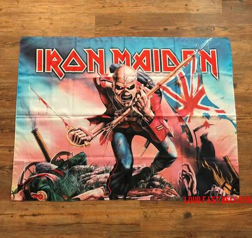IRON MAIDEN - THE TROOPER FABRIC POSTER FLAG BANNER TAPESTRY