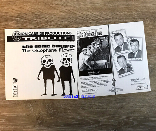 SONIC BARRELS / CELOPHANE FLOWER (UNION CARBIDE PRODUCTIONS TRIBUTE) VINYL RECORD 7"