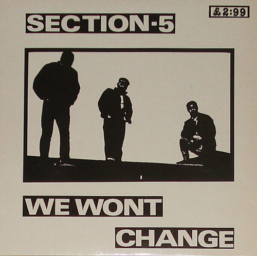 SECTION 5 - WE WONT CHANGE VINYL RECORD LP + 5 BONUS TRACKS