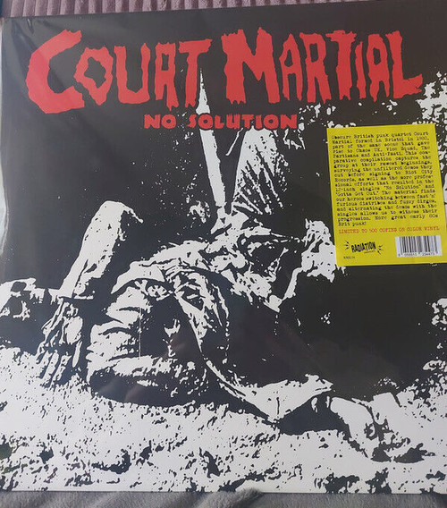 COURT MARTIAL - NO SOLUTION SINGLES AND DEMOS 1981 - 1982 LP VINYL RECORD