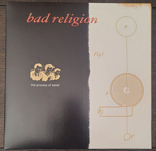 BAD RELIGION - THE PROCESS OF BELIEF LP ORANGE VINYL RECORD GATEFOLD