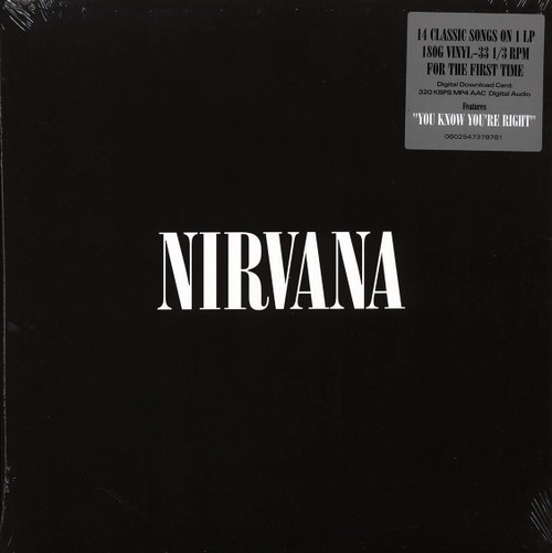 NIRVANA - NIRVANA LP VINYL RECORD 180 GRAM + DOWNLOAD