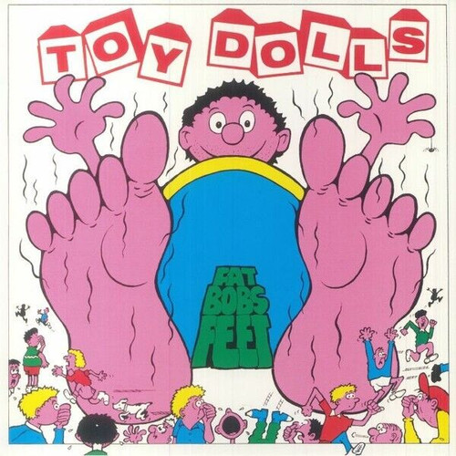 TOY DOLLS - FAT BOBS FEET LP VINYL RECORD + POSTER