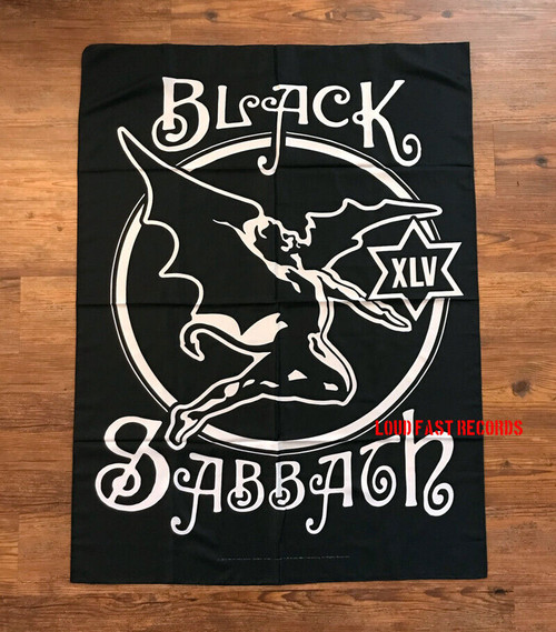 BLACK SABBATH - XLV ANNIVERSARY FLAG BANNER TAPESTRY FABRIC POSTER WALL HANGING