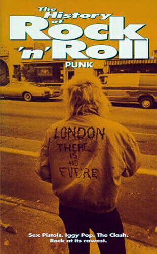 HISTORY OF ROCK N ROLL SERIES - PUNK VHS TAPE iggy pop, sex pistols, the clash