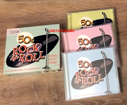 50s ROCK N' ROLL 3 CD SET W/ LITTLE RICHARD THE PLATTERS COASTERS ETC ROCKABILLY