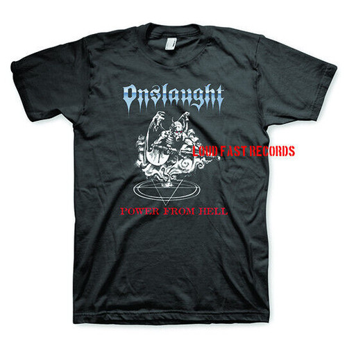 ONSLAUGHT - POWER FROM HELL T SHIRT SIZE XL